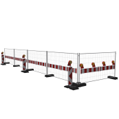 Turn traffic panel type NOX | film RA2/B, hatched | on both sides indicating right / left